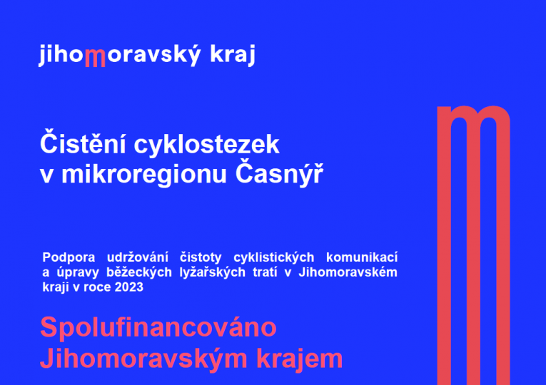 Čištění cyklostezek v mikroregionu Časnýř v r. 2023